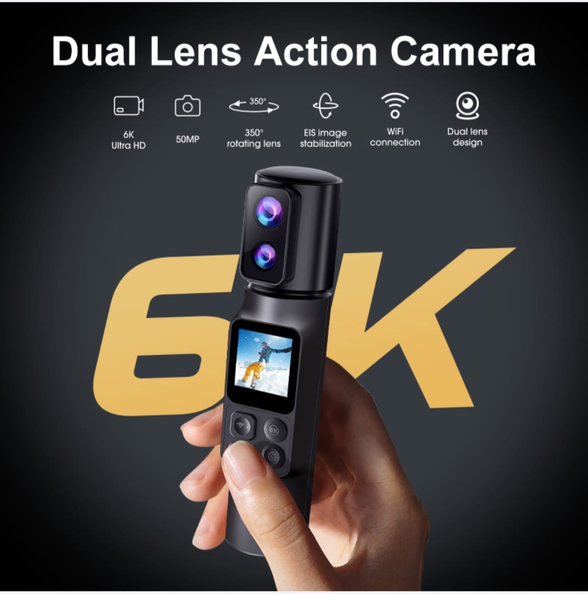 6K Handheld Vlogging Camera